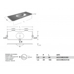 Antonio Lupi Ilbagno Umywalka meblowa 90x54 cm szkło lakierowane ACCORDO390
