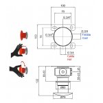 Antonio Lupi Mayday Bateria jednouchwytowa bidetowa podtynkowa Satin stainless steel MAYDAYHF
