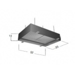 Antonio Lupi Meteo Deszczownica Sufitowa Podtynkowa 52x35 cm Stal Nierdzewna METEO2C