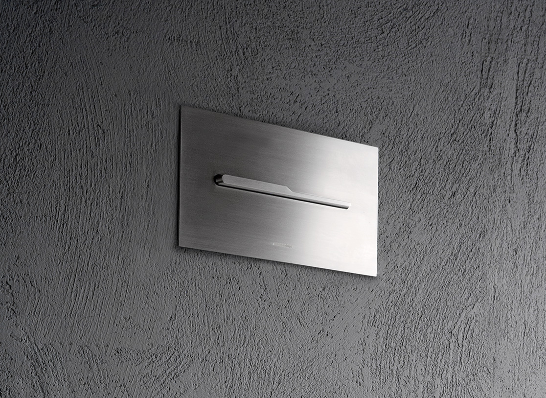 Antonio Lupi Onda Przycisk spłukujący do spłuczek podtynkowych brushed stainless steel ONDA
