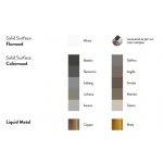 Antonio Lupi Poggio Umywalka Stawiana na blacie 46x40 cm biała POGGIO