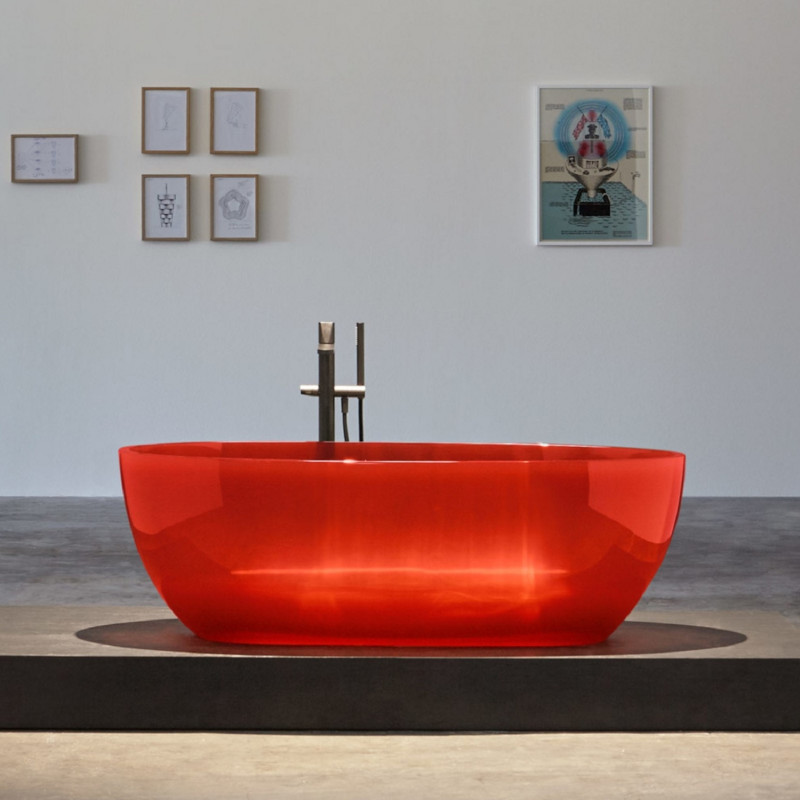 Antonio Lupi Reflex Wanna wolnostojąca 167x86 cm Sangria REFLEXSANGRIA