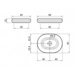 Antonio Lupi Rigati Umywalka stawiana na blat 45x60 cm Marmo Carrara RIGATI60