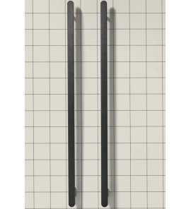     Antonio Lupi Rigo Grzejnik elektryczny 2-elementowy z aluminium pionowy/poziomy 125x6x4 cm Corteccia RIGO125CORTECCIA