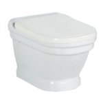 Aqualine Antik Miska wisząca 53x36 z deską wolnoopadającą biały połysk AN320+KC0303