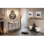 Aqualine Antik Miska wisząca 53x36 z deską wolnoopadającą biały połysk AN320+KC0303