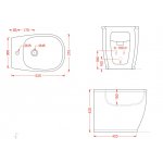 Artceram Atelier Bidet stojący 37x52 cm biały ATB00201;00