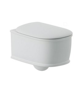      Artceram Atelier Miska WC wisząca biała 37x52 cm z deską wolnoopadajacą ATV00101;00+AZA00101;71