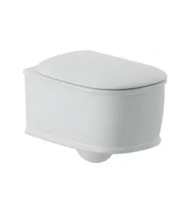      Artceram Atelier Miska WC wisząca biała 37x52 cm z deską wolnoopadajacą ATV00101;00+AZA00101;71