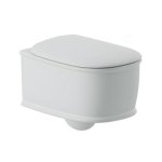      Artceram Atelier Miska WC wisząca biała 37x52 cm z deską wolnoopadajacą ATV00101;00+AZA00101;71