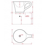   Artceram Cup Umywalka Stawiana na blat 70x50cm Czarny OSL00501;50