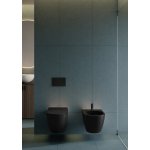 Artceram File 2.0 Miska wisząca bezrantowa z deska wolnoopadającą slim czarny mat 52x36 FLV00417;30+FLA01417