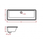 Artceram Gea 90 Umywalka podblatowa 90x33 cm Biała GEL00201;00