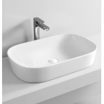 Artceram Ghost Umywalka stawiana na blat 65x42 cm Biała GHL00201;00