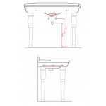 Artceram Hermitage Nogi ceramiczne /2 szt/ białe HEC00301;00