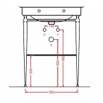 Artceram Hermitage Stelaż Umywalkowy Chrom HEA01571