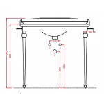 Artceram Hermitage Stelaż Umywalkowy Chrom HEA01671