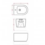 Artceram Monet Bidet wiszący 36x52 cm biały MNB00101;30