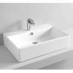 Artceram Quadro Umywalka stawiana na blat/ścienna 65x48 cm Biała QUL00301;00