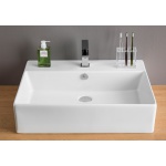 Artceram Quadro Umywalka stawiana na blat/ścienna 65x48 cm Biała QUL00301;00