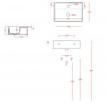 Artceram Scalino Umywalka wisząca/stawiana na blat 38x27 cm Biała SCL00501;00