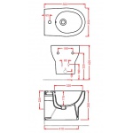 Artceram Smarty 2.0 Bidet Wiszący biały 35x50 cm SMB00101;00