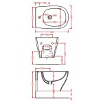 Artceram Ten Bidet wiszący 36x52 cm biały TEB00401;00