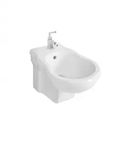 Axa Contea Bidet ścienny 36x55 cm Biały połysk 0607001