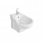 Axa Contea Bidet ścienny 36x55 cm Biały połysk 0607001