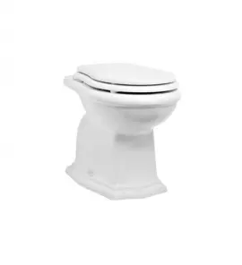 Axa Contea Miska stojąca 36x55 cm i deska WC zwykła Biały połysk 0601101+AA0601