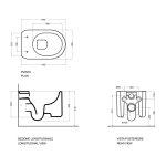   Axa Delano Miska 54x36 z deską wolnoopadającą slim biały połysk 9001001DZ W MAGAZYNIE !!!