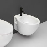 Axa Prime Bidet ścienny 36x51 cm Biały połysk 442501+FI01025