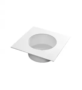 Axa SKYLAND Umywalka wpuszczana w blat 55x55 cm z korkiem Click-clack Biały połysk 3213401+AF0015