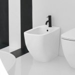 Axa WHITE JAM Bidet stojący 34x52 cm Biały połysk 3302001