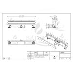 Balneo W-Drain Odpływ ścienny liniowy 60 cm stal szczotkowana WDRAIN60
