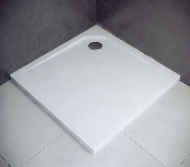 Besco Acro Brodzik Kwadratowy UltraSlim 80x80 biały BMAC-80
