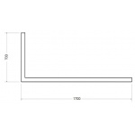 Besco Aria Obudowa prostokątna 170x70 biała OAP-170-UNI