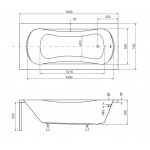 Besco Aria Plus Wanna prostokątna 160x70 biała WAA-160-PU