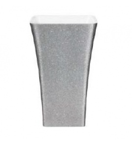 Besco Assos Glam Umywalka Wolnostojąca 40x50xh85 cm biała/srebrna UMD-A-WOS