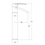 Besco Decco Bateria Umywalkowa Jednootworowa chrom BU-DI-CH