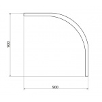 Besco Diper I Obudowa do Brodzika 90x90 biała OAD-90-PK