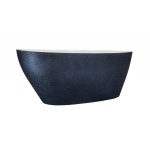 Besco Goya Glam Wanna Wolnostojąca 142x62 cm biała/grafit WMD-140-GG