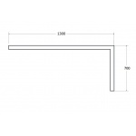 Besco Talia Obudowa prostokątna 130x70 biała OAT-130-PK