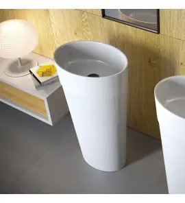Besco Uniqa Umywalka Wolnostojąca 32x46 cm biała UMD-U-WO