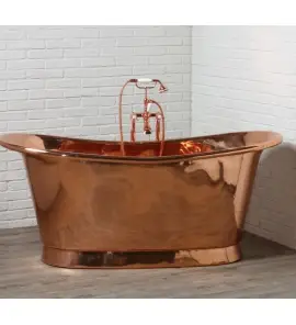 Bleu Provence Napoleon Wanna wolnostojąca 150x66 miedź NAPOLEON.150.CC