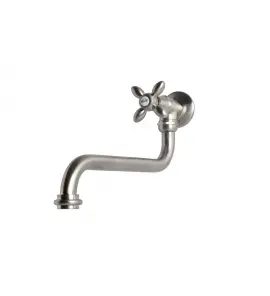 Bleu Provence Bateria kuchenna ścienna z obrotową wylewką brushed nickel RKO02NS