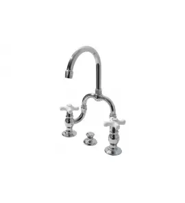 Bleu Provence Bateria umywalkowa 3-otworowa z korkiem chrom RLP1014PCR