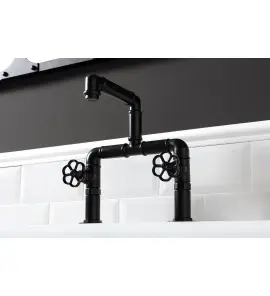 Bleu Provence Industrial Bateria umywalkowa 2-otworowa black nickel RLMTM314NN