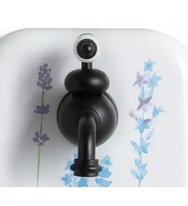 Bleu Provence Bateria umywalkowa ścienna black RLA1022RAL