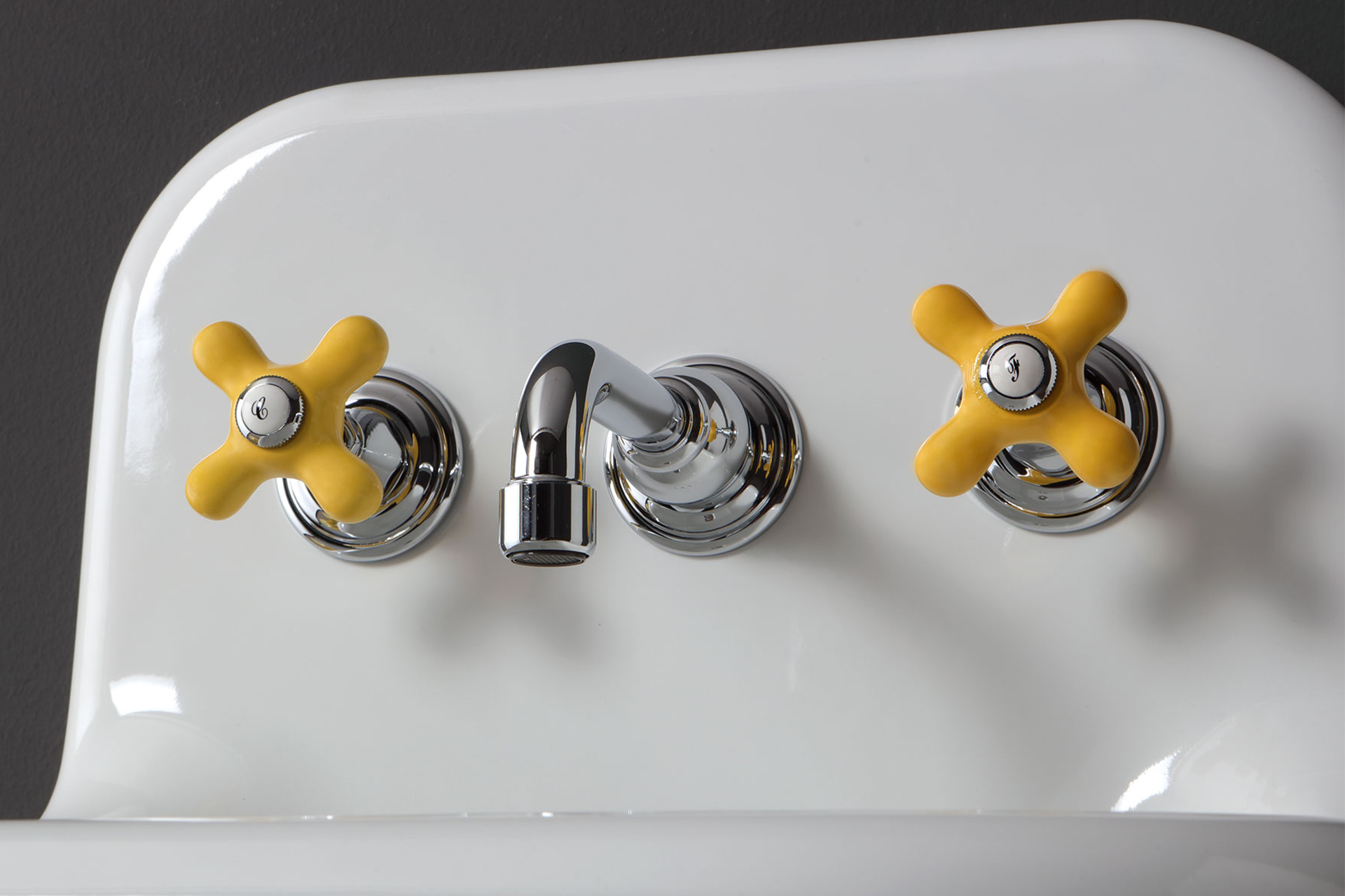Bleu Provence Bateria umywalkowa ścienna chrom RLP1012YELLOW